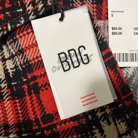 BDG NWT Urban Outfitters flannel. Size S - Picture 7 of 9
